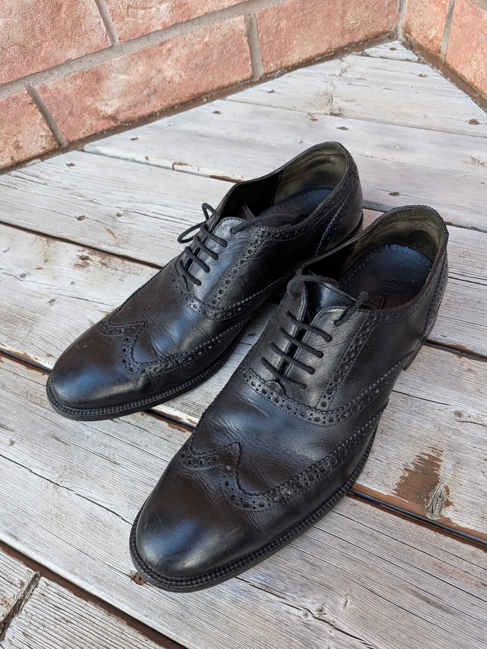Cole Haan Men's Black Brogue Oxfords Like New